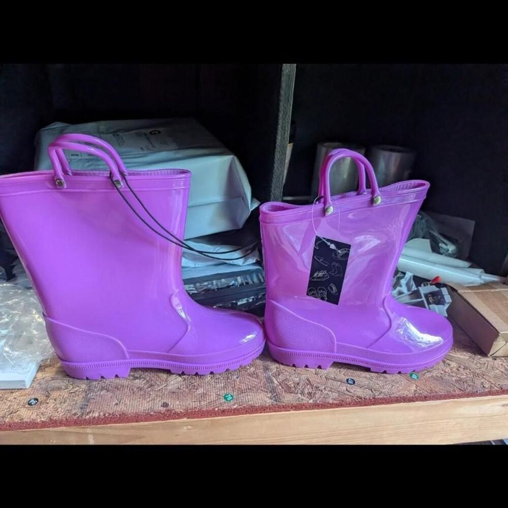 Women's Purple and Pink Boots